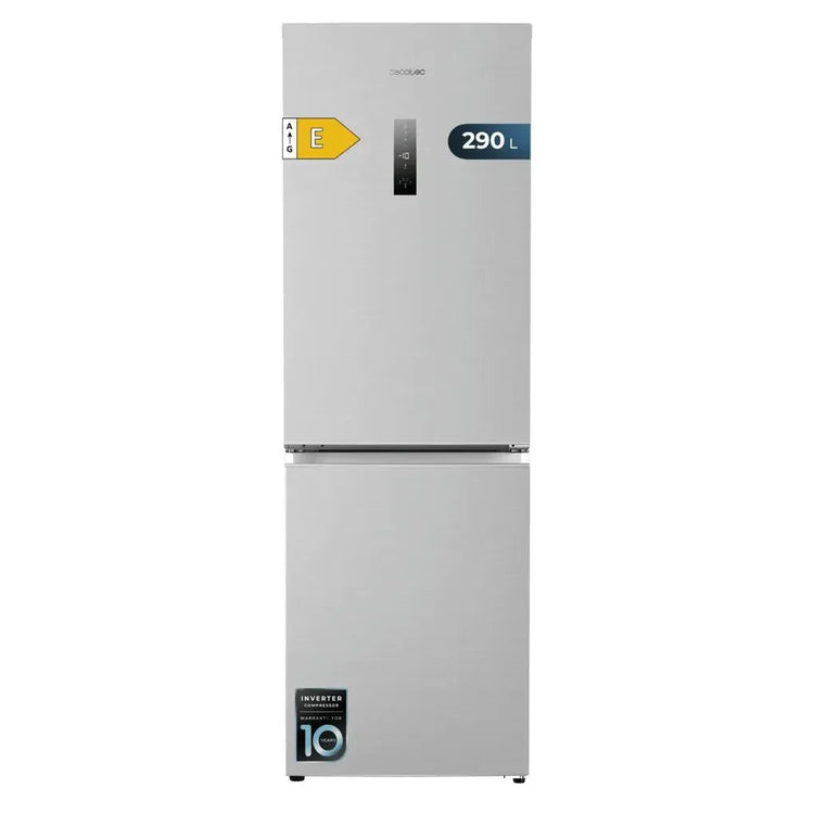 cecotec_01971_frigorífico_combi_inox_290l:_eficiencia__no_frost_y_tecnología_avanzada_2