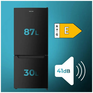 cecotec_02073_frigorífico_combi_negro_205l_con_fast_freezing_y_puerta_reversible_3