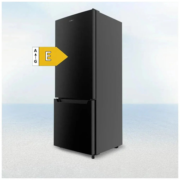 cecotec_02075_frigorífico_combi_negro_205l_con_fast_cooling_y_clase_energética_e_10