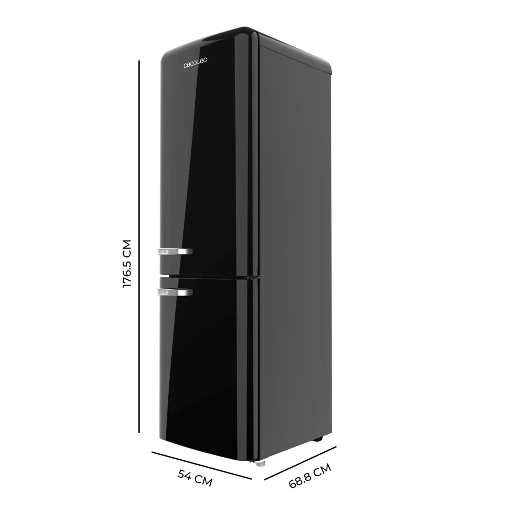 cecotec_02092_frigorífico_combi_retro_negro_231l_con_no_frost_y_multi_air_flow_eficiente_1
