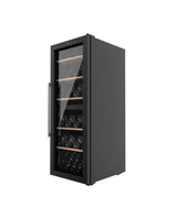 Vinoteca Dual 77 Botellas con Compresor y Luz LED para Vinos Tintos y Blancos de Cecotec