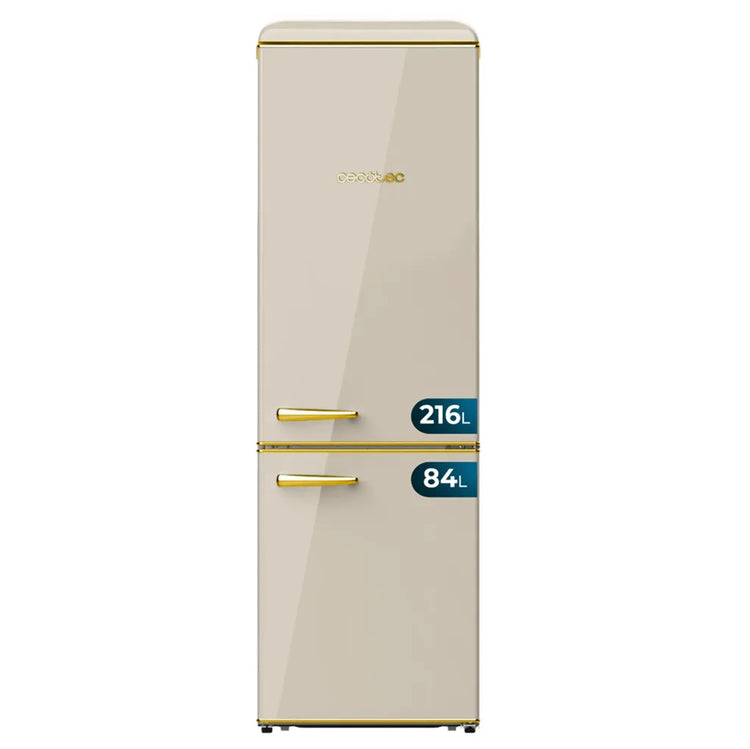 cecotec_02757_frigorífico_retro_300l_beige_e:_estilo__eficiencia_y_funcionalidad_avanzada_0
