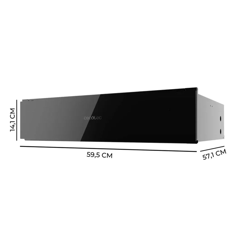 cecotec_02830_calientaplatos_elegante_de_vidrio_negro_con_control_mecánico_y_temperatura_ajustable_2