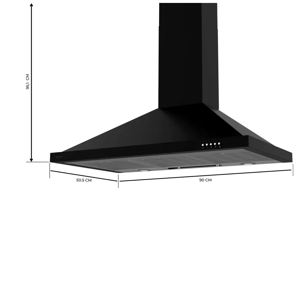 cecotec_02843_campana_extractora_90cm_negra__alta_succión_550m3_h__eficiencia_energética_a_1