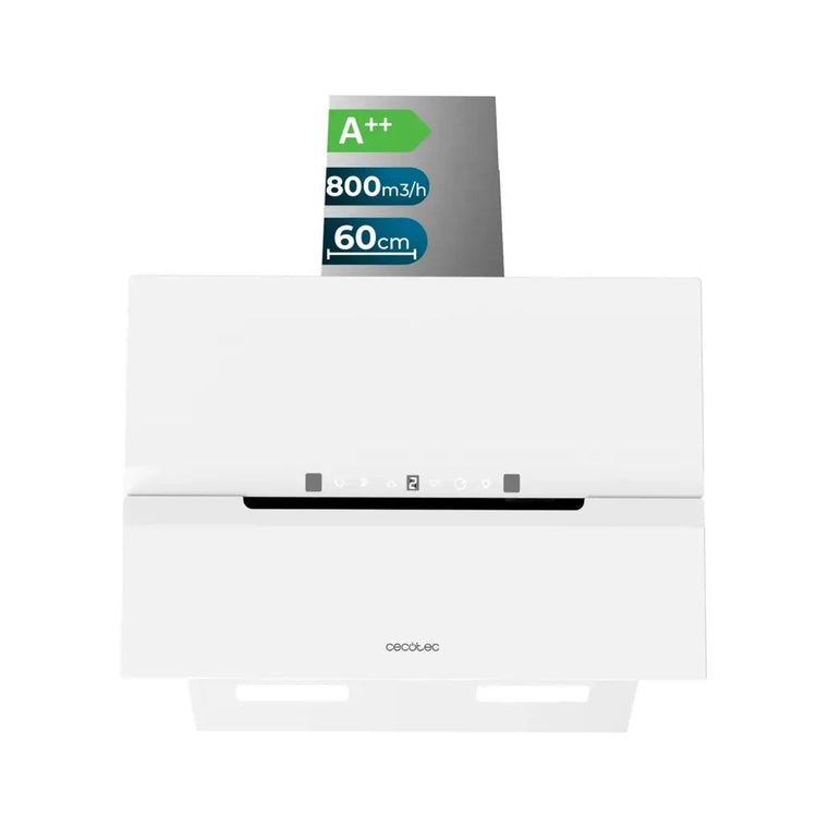 cecotec_02848_campana_extractora_60cm_vidrio_blanco__succión_800m3_h__a++__control_táctil_y_led_2