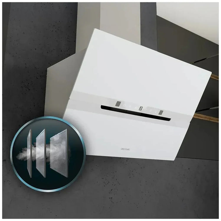 cecotec_02848_campana_extractora_60cm_vidrio_blanco__succión_800m3_h__a++__control_táctil_y_led_9