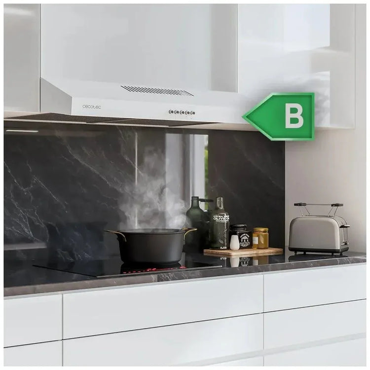 cecotec_02856_campana_extractora_blanca_60cm:_potente_succión_y_diseño_minimalista_4