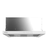 Campana Extractora 60cm Vidrio Blanco, Succión 550m3/h, A++, Control Táctil y Gestual de Cecotec