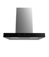 Campana Extractora 60cm Negra, Succión 550m3/h, A++, Control Táctil y Gestual de Cecotec