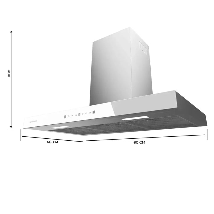 cecotec_02886_campana_extractora_90cm_cristal_blanco__succión_550m3_h__a++__control_táctil_y_gestual_2
