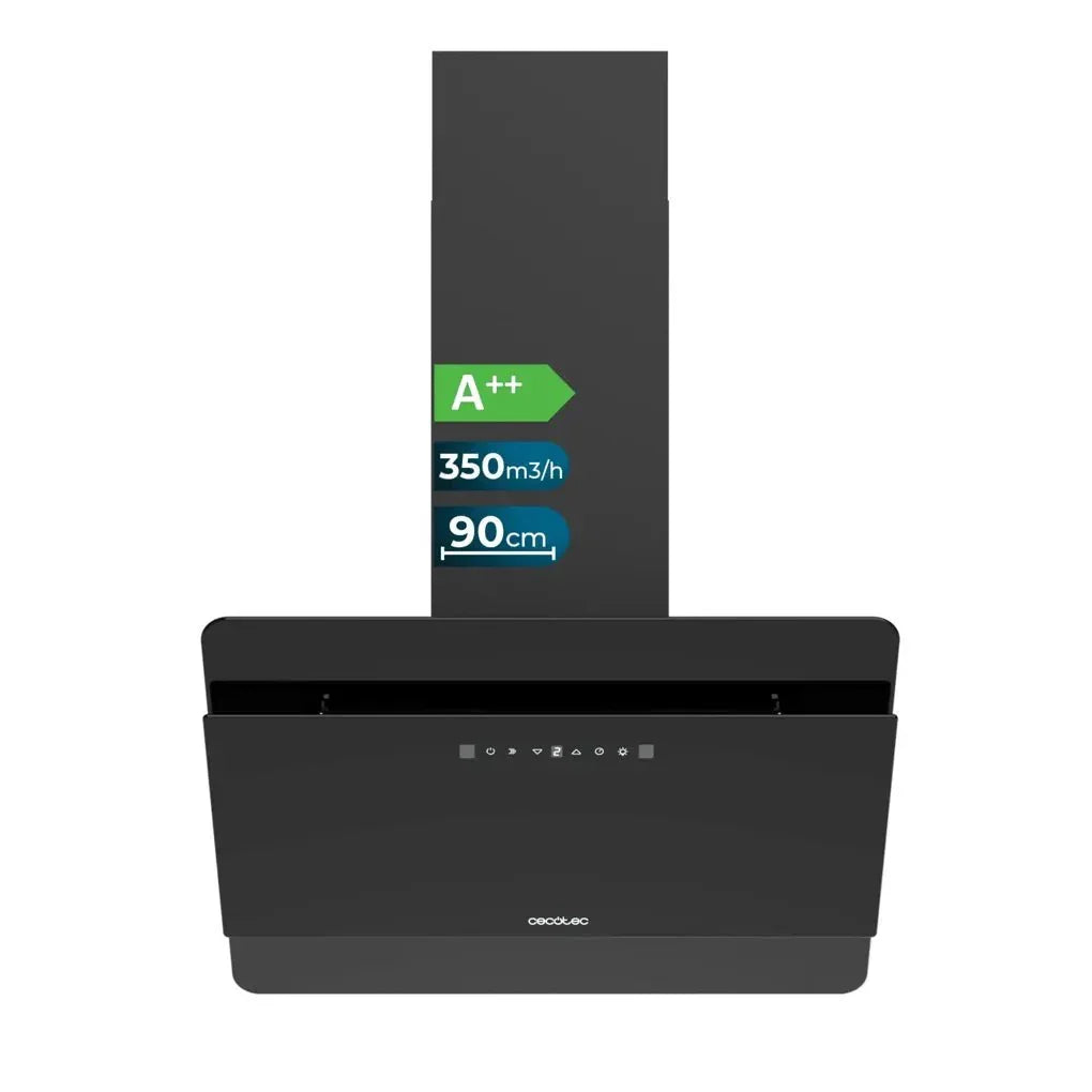 cecotec_02892_campana_extractora_60cm_vidrio_negro__succión_800m3_h__a++__control_táctil_y_gestual_1