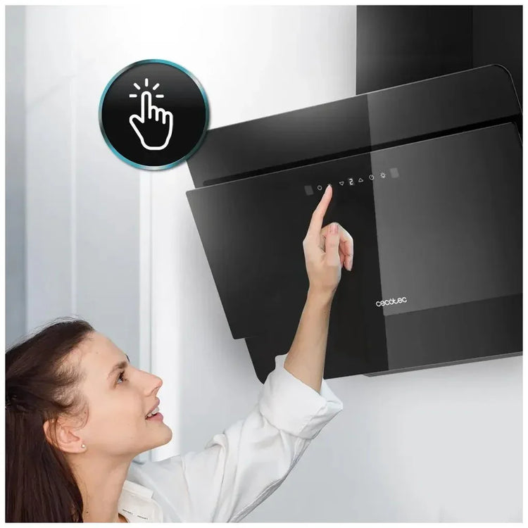cecotec_02892_campana_extractora_60cm_vidrio_negro__succión_800m3_h__a++__control_táctil_y_gestual_9