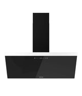 Campana Extractora 90cm Vidrio Negro, Succión 650m3/h, Control Táctil y LED de Cecotec