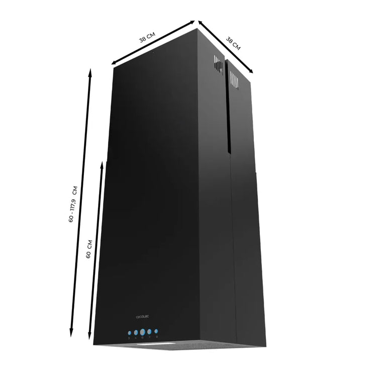 cecotec_02906_campana_extractora_isla_negra_38cm__succión_800m3_h__a++__led_y_filtros_de_carbono_1