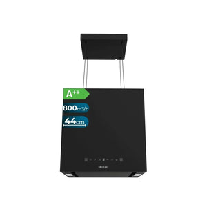 cecotec_02908_campana_extractora_negra_44cm_a++_con_control_táctil_y_succión_800m3_h_2