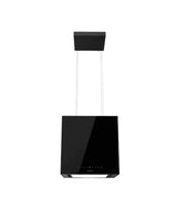 Campana Extractora Cuadrada 44cm Vidrio Negro A++ con Control por Gestos y LED de Cecotec