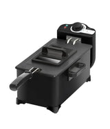 Freidora Eléctrica 3L, 2000W, Acero Inoxidable, Filtro OilCleaner y Antiolores de Cecotec