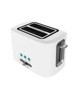 Tostadora Blanca 980W con Ranuras Extraanchas y Funciones Avanzadas para Desayunos Perfectos de Cecotec