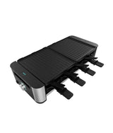 Máquina de Raclette 1400W Inoxidable para 8 Personas con Grill y Plancha de Cecotec