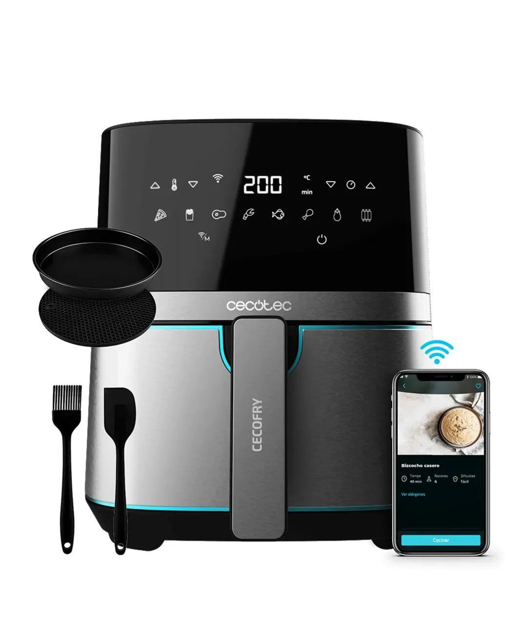 cecotec_03320_freidora_de_aire_inoxidable_5.5l:_cocina_saludable_con_control_app_y_accesorios_0