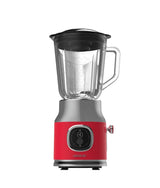 Batidora RetroTwist Red: Potencia 800W, Cuchillas Titanio, Jarra 1L de Cecotec