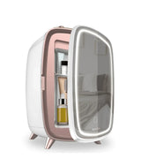 Nevera de Cosméticos 6L con Espejo y Luz LED para Belleza Fresca y Organizada de Cecotec