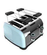Tostadora de Acero Inoxidable 1700W con 4 Compartimentos y Funciones Mejoradas de Cecotec