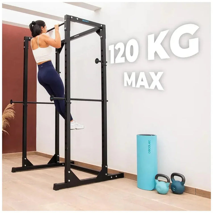cecotec_07190_jaula_de_musculación_drumfit_powerrack_1000:_entrenamiento_seguro_y_versátil_2