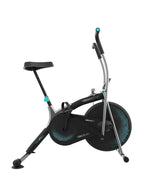 Bicicleta Estática DrumFit CrossFit 1000 Eolo con resistencia ajustable Pantalla LCD y pedaleo bidireccional Cecotec