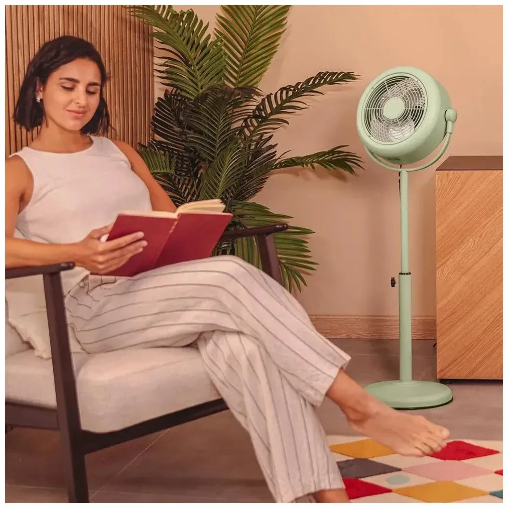 cecotec_08206_ventilador_de_pie_retro_verde_10"_con_25w__inclinación_y_velocidades_ajustables_1