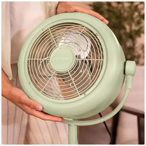 cecotec_08206_ventilador_de_pie_retro_verde_10"_con_25w__inclinación_y_velocidades_ajustables_2