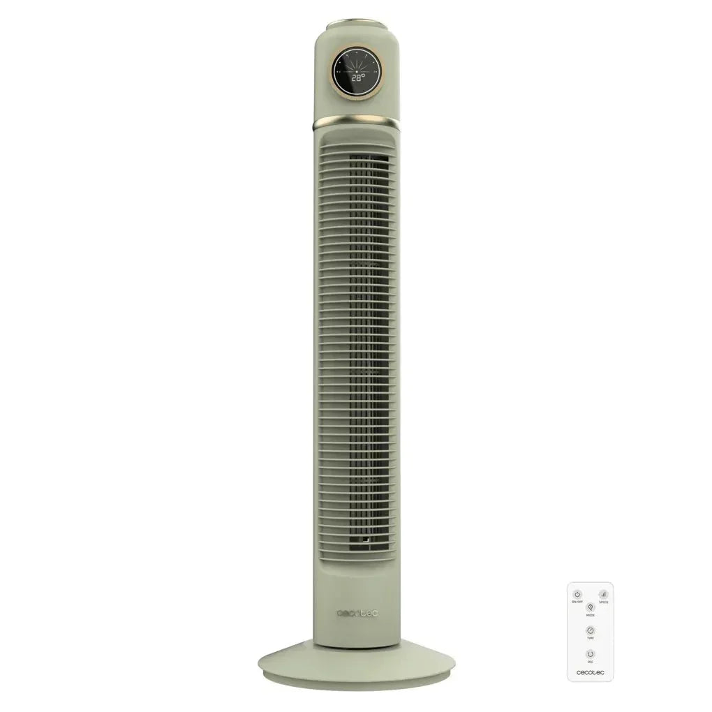cecotec_08226_ventilador_de_torre_retro_smart_green_32"_con_control_remoto_y_pantalla_led_1