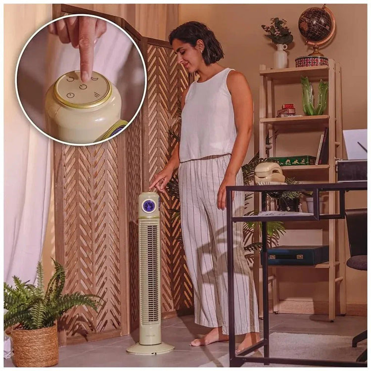 cecotec_08226_ventilador_de_torre_retro_smart_green_32"_con_control_remoto_y_pantalla_led_8