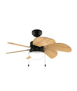 Ventilador de Techo 50W con Lámpara, 6 Aspas Reversibles y Función Invierno/Verano de Cecotec