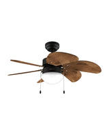 Ventilador de Techo de 50W con Iluminación, 6 Aspas Reversibles y Función Estacional de Cecotec