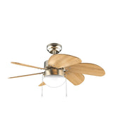 Ventilador de Techo de 50W con Iluminación, 6 Aspas Intercambiables y Función Inverno/Verano de Cecotec