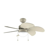 Ventilador de Techo 50W: Iluminación, 3 Niveles de Velocidad y Función Estacional Invierno-Verano de Cecotec