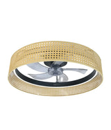 Ventilador de Techo Beige con Motor DC, Luz LED y Control Remoto de Cecotec
