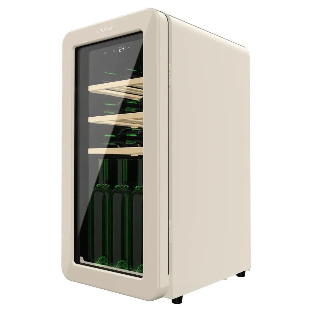 cecotec_a01_eu01_100462_vinoteca_retro_beige_para_18_botellas_con_control_led_y_tecnología_nofrost_2