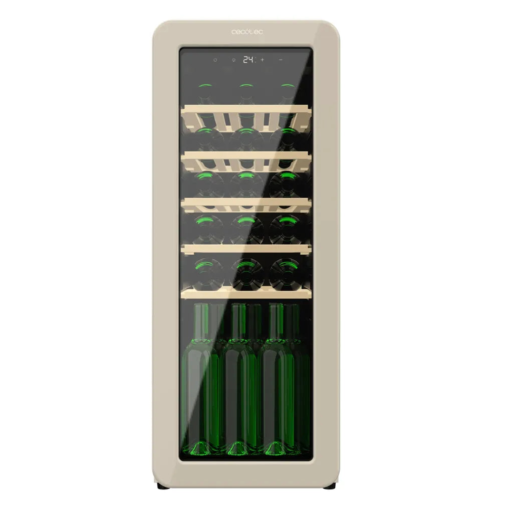 cecotec_a01_eu01_100506_vinoteca_retro_beige_para_24_botellas_con_control_led_y_tecnología_nofrost_0