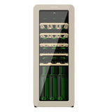 Vinoteca Retro Beige para 24 Botellas con Control LED y Tecnología NoFrost de Cecotec