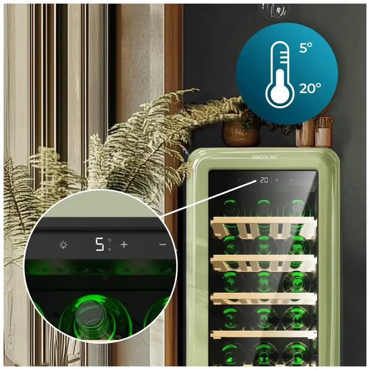 cecotec_a01_eu01_100507_vinoteca_retro_verde_para_24_botellas_con_control_led_y_nofrost_7