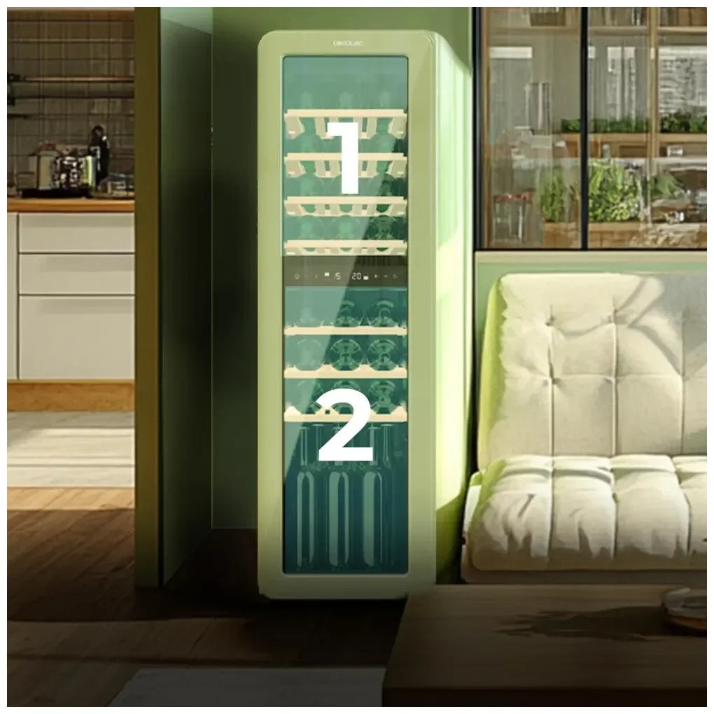 cecotec_a01_eu01_100510_vinoteca_retro_verde_dual_zone_para_30_botellas_con_tecnología_nofrost_y_led_7