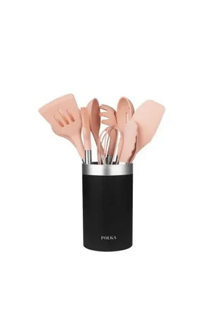 pack_de_9_utensilios_de_cocina_de_silicona_rosa_y_mango_de_acero_con_detalle_negro_polka_experience_gravity_cecotec_0