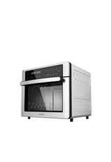 Horno eléctrico con freidora de aire caliente de 30 litros en color plateado y negro bake&fry 3000 de Cecotec