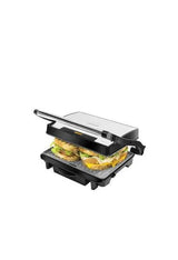 Parrilla eléctrica de 1500 w con pinza de cierre y bandeja recogegrasas rock’ngrill 1500 rapid de Cecotec