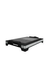 Plancha de asar eléctrica de 37,5x24,5 cm antiadherente con 5 niveles de potencia tasty&grill 2000 inox mixstone de Cecotec