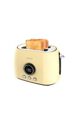 Tostadora digital vertical y ranura xl de 800 w en color amarillo classictoast 8000 de Cecotec