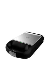 Sandwichera antiadherente para 4 sandwiches de 1500 w en color plateado rock’ntoast family de Cecotec