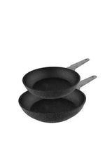 Pack de dos sartenes de 20 y 24 cm de diámetro de aluminio forjado con teflón polka exclusive wood&rock de Cecotec